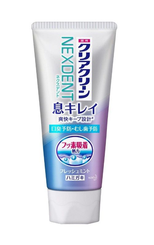 Зубная паста лечебно-профилактическая KAO Clear Clean Nexdent Breath Clean Fresh Mint со вкусом натуральной #1