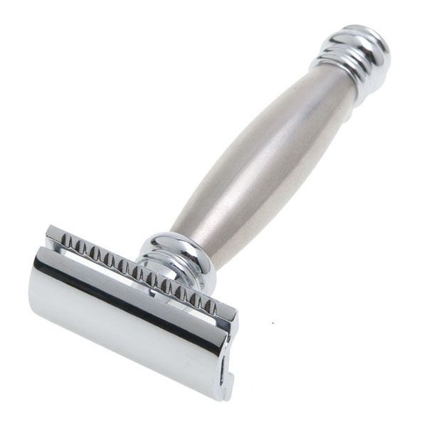 Станок Т-образный для бритья MERKUR хромированный, с удлиненной ручкой, лезвие в комплекте (1 шт) 9043002 #1