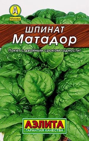 ШПИНАТ МАТАДОР. Семена. Вес 3 гр. Популярный среднеспелый сорт. Устойчив к цветушности.  #1