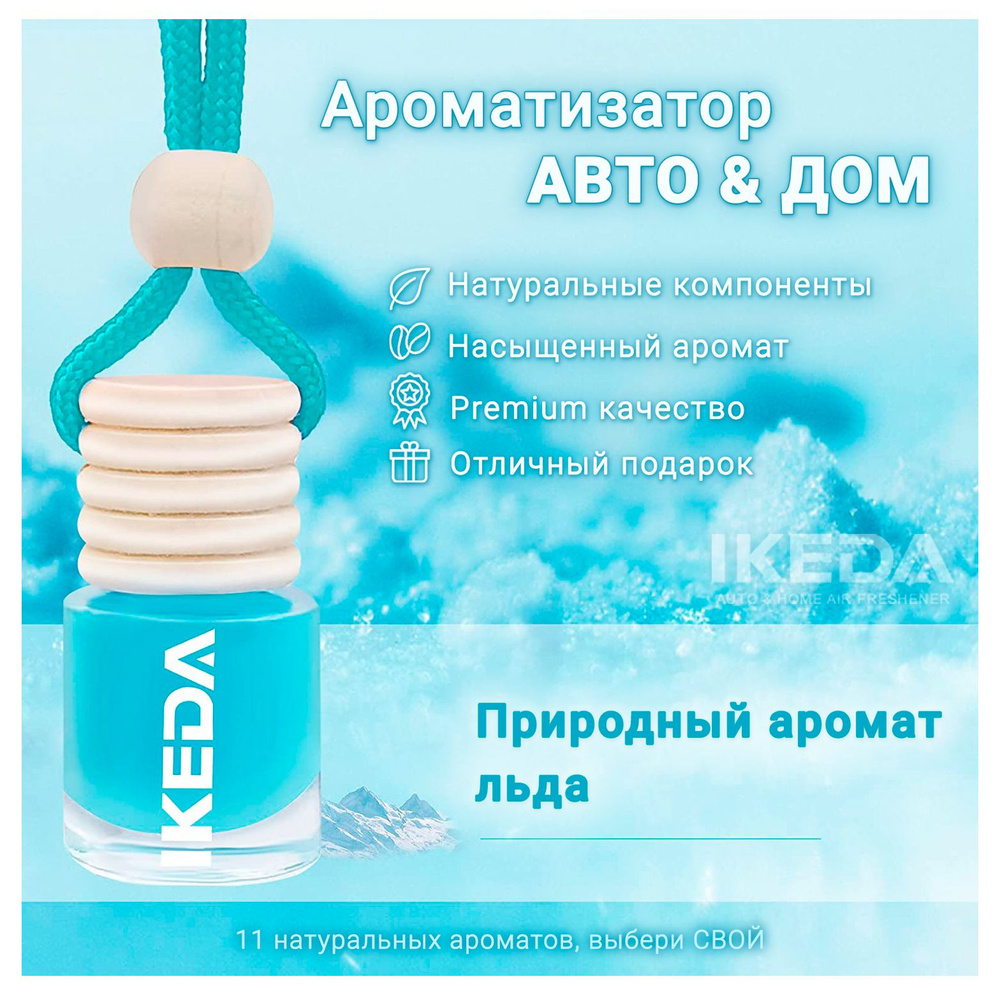 Ароматизатор Ikeda Scents Ледяной аромат (Exotica ice) Air Fresheners для автомобиля и дома 2 шт.  #1