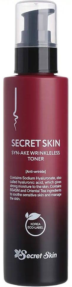 Смягчающий антивозрастной тонер для лица с активным пептидом Syn-Ake Secret Skin Syn-Ake Wrinkleless #1