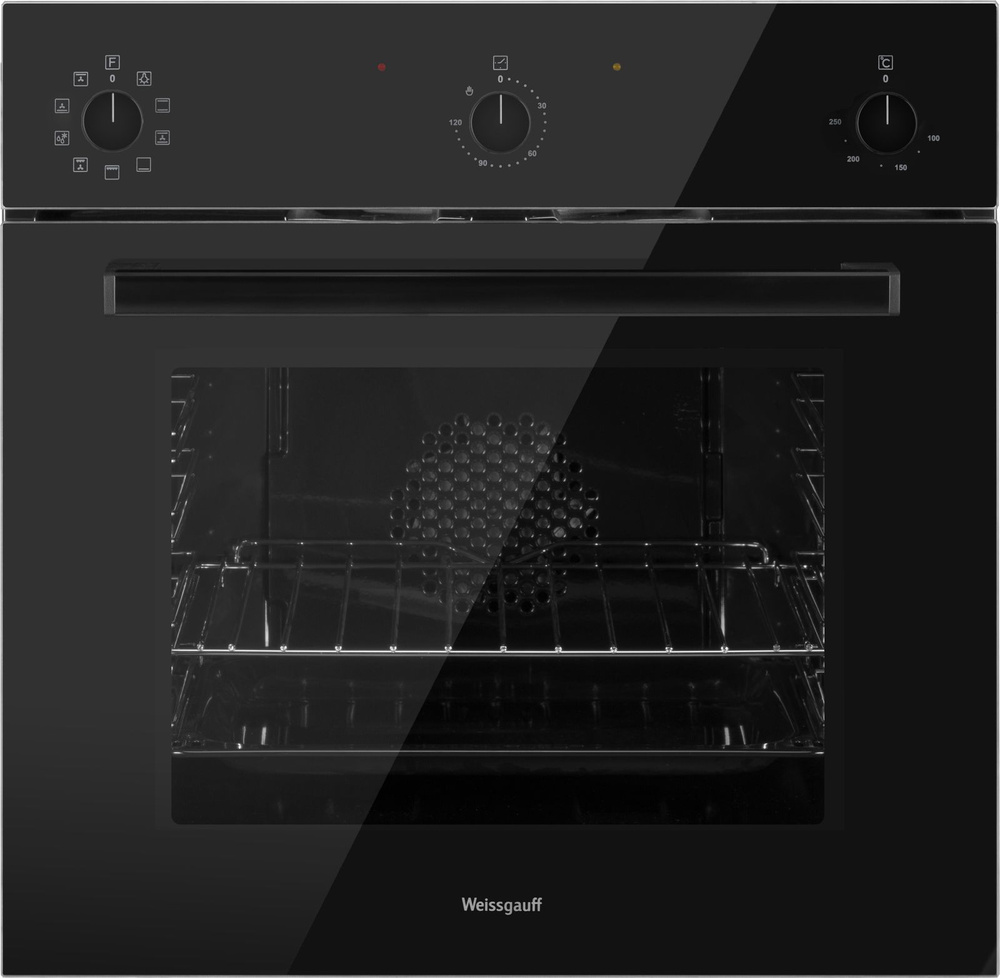 Weissgauff духовой шкаф EOV 206 SB Black Edition с Грилем и Конвекцией, Большой объём 64 л, 9 функций, #1