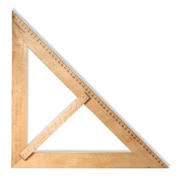 Треугольник классный деревянный #1