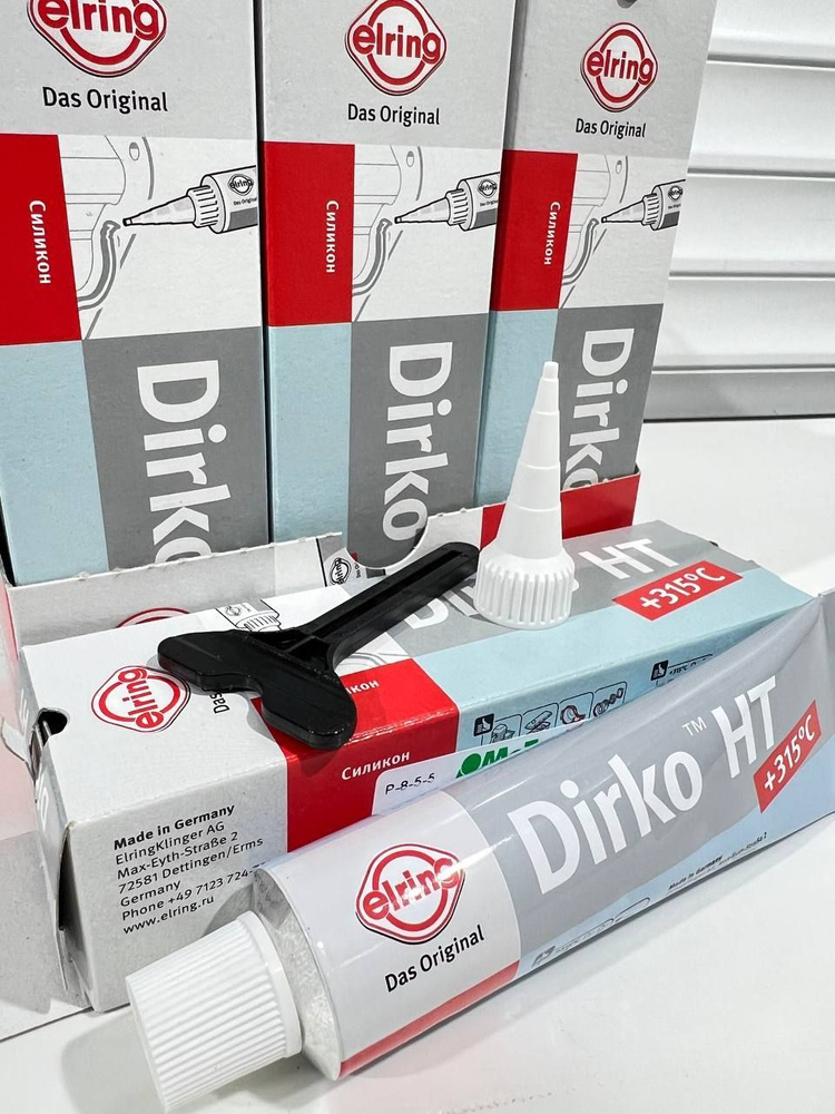 Герметик Dirko ( Elring ) силиконовый универсальный серый 70г #1