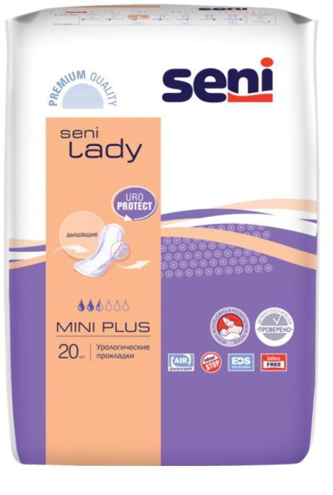 Прокладки урологические Seni lady MINI PLUS N 20 - 1 упаковка #1