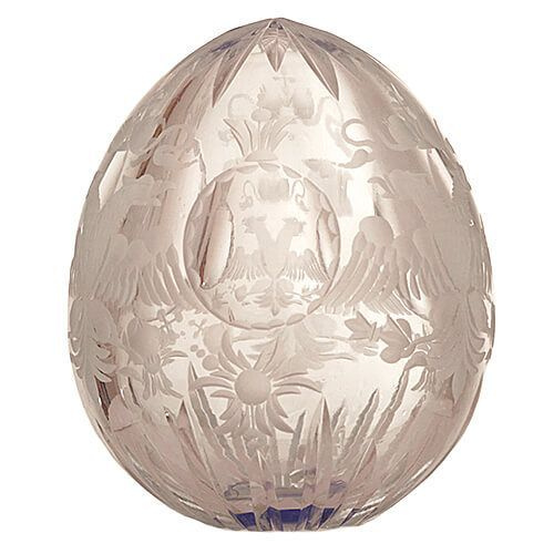 Пасхальное яйцо из хрусталя Имперский орел 7 см #1
