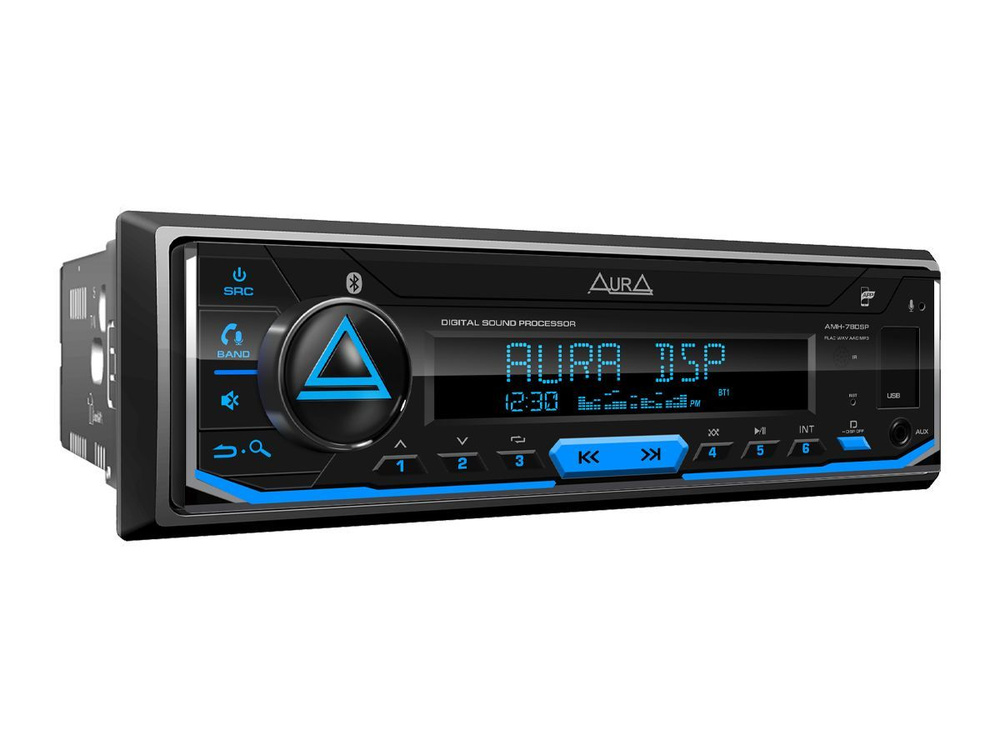 Автомагнитола Aura AMH-78DSP FW8.7 процессорная(DSP, Bluetooth, 3xRCA, FLAC)  #1