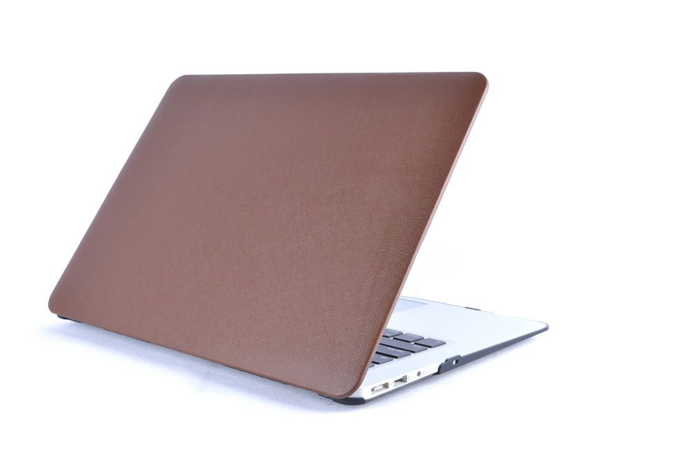 Чехол накладка для MacBook Pro 16.2"(2021) пластик с кожаной отделкой  #1