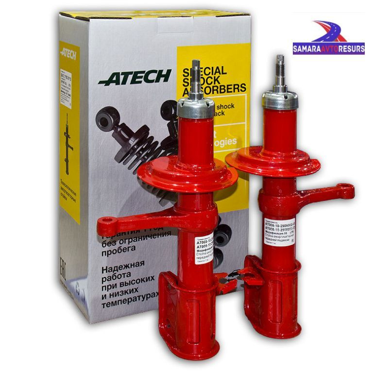 Амортизатор передней подвески "ATECH" SPORT-OIL 2108-2110 с занижением (-70) 2 шт. масляные (к-т)  #1