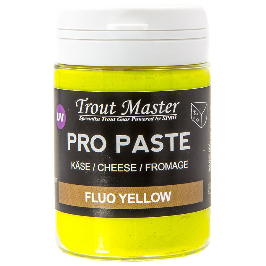 Форелевая паста для рыбалки Trout Master PRO PASTE 60 гр СЫР, цв. Fluo Yellow  #1