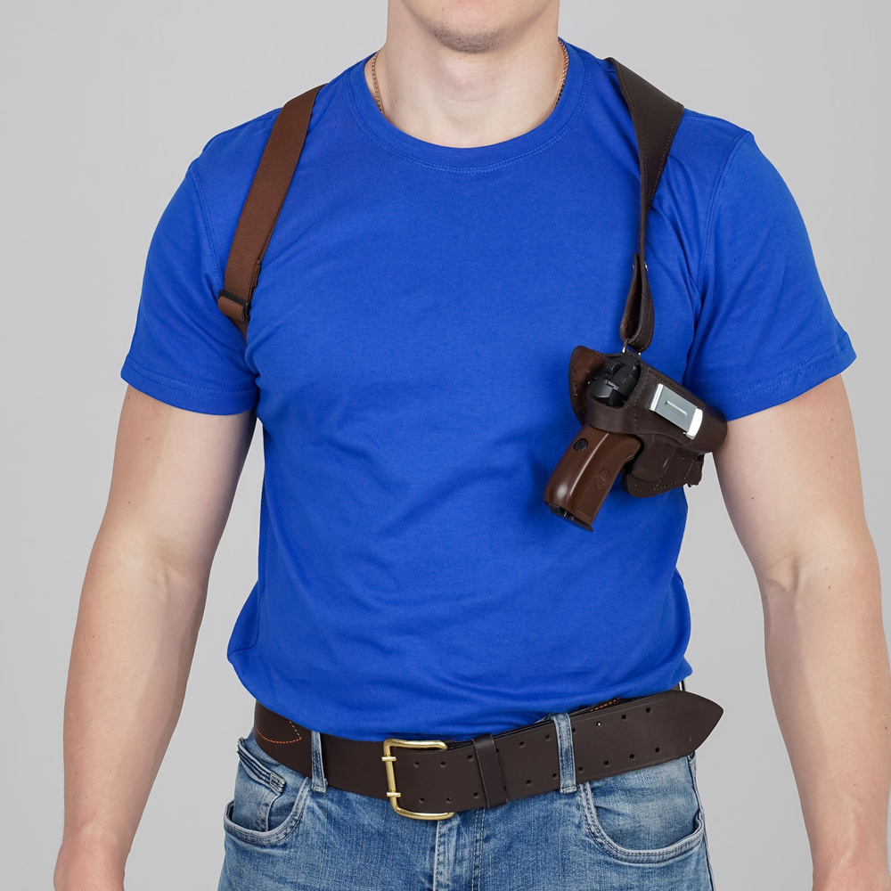 Кобура наплечная горизонтальная со скобой (пружиной) для ПМ (Макаров ...