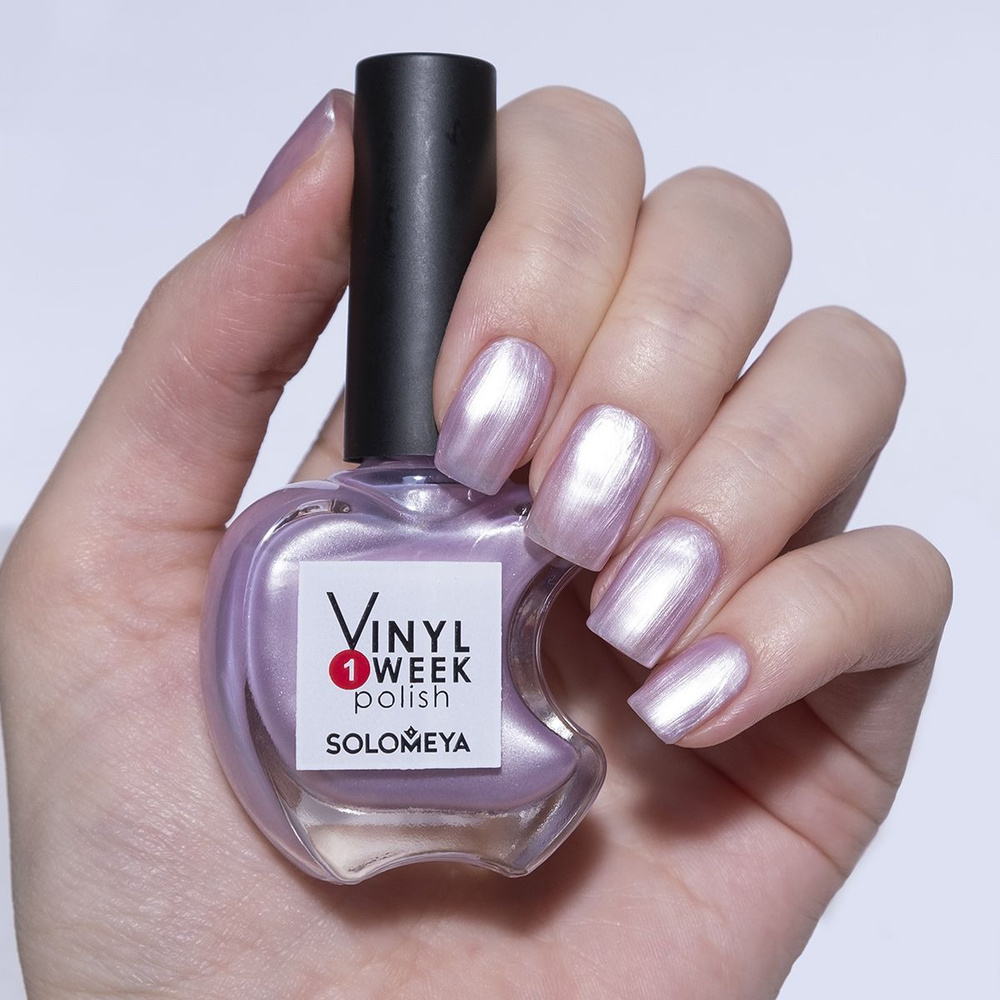 Solomeya Недельный лак One Week Vinyl Polish Lilack Shell 35, 13ml #1