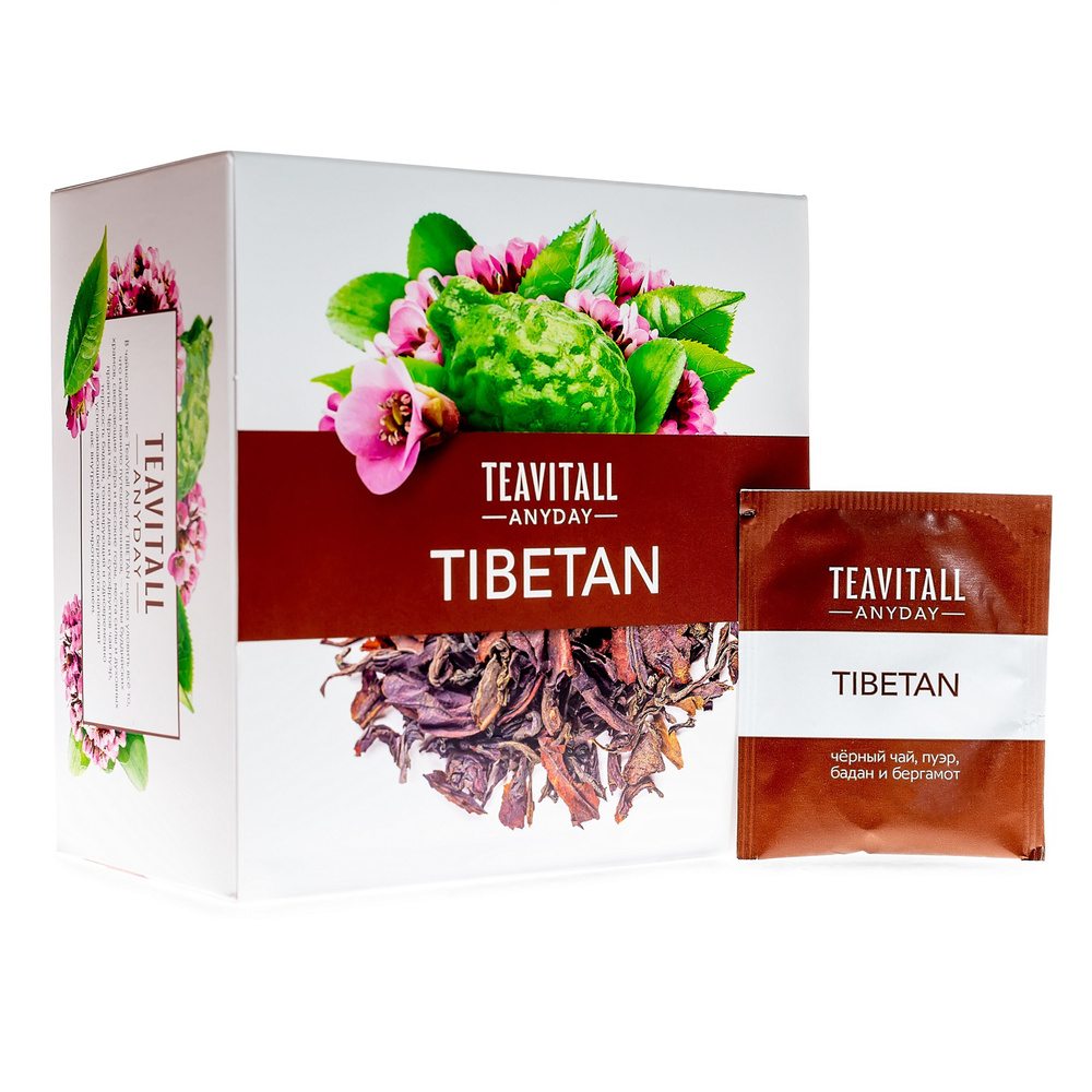 Чайный напиток TeaVitall Anyday Tibetan, 38 фильтр-пакетов #1