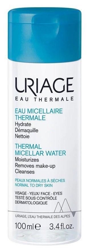 Uriage Очищающая мицеллярная вода Eau Thermal Micellar Water, Для сухой и нормальной кожи, 100 мл  #1