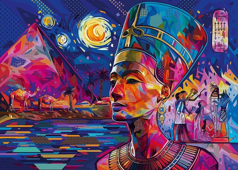 Ravensburger Пазл 1000 деталей Нефертити на Ниле Египет #1