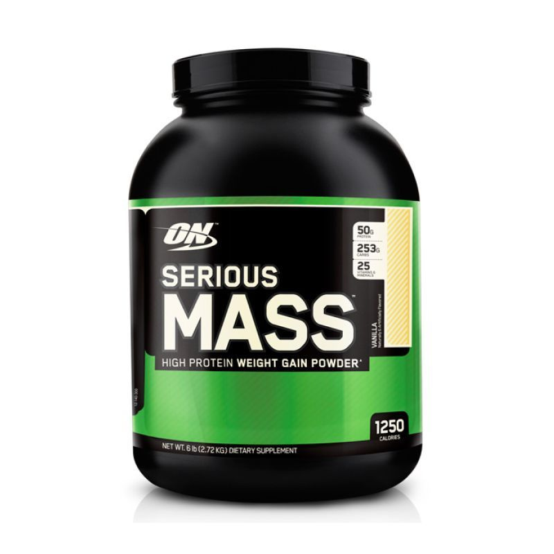 Гейнер для набора массы, 2727 гр, Optimum Nutrition Serious Mass, вкус: ваниль  #1