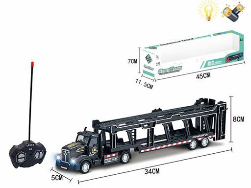Автовоз спецтехника машина на радиоуправлении со световыми эффектами, 34 х 8 х 5см  #1