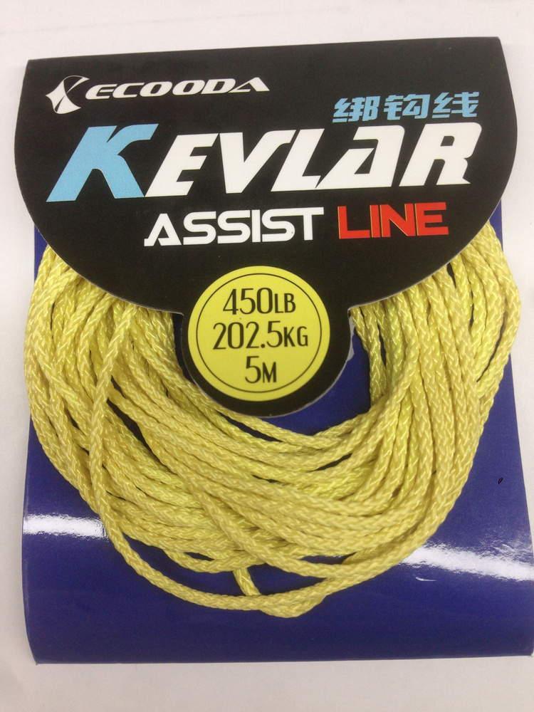 Леска-шнур KEVLAR Assist Line ,,ECOODA''16Х-450LB 202,5кг-5м 1,3 #1