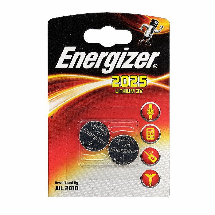 Батарейка CR2025 3В литиевая Energizer в блистере 2шт. #1