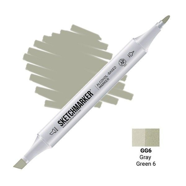 Маркер SKETCHMARKER GG6 Gray Green 6 (Серо-зеленый 6) #1