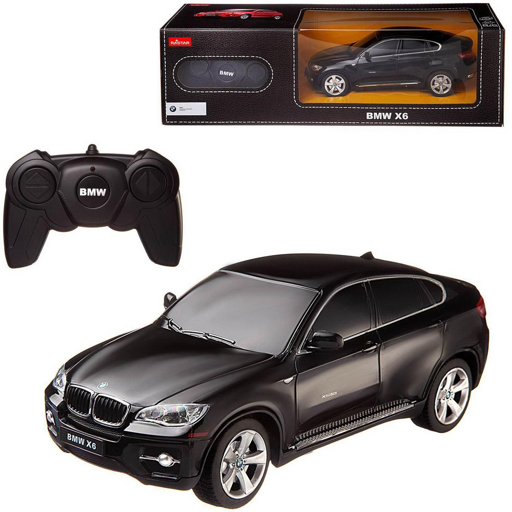 Машина р/у 1:24 BMW X6 цвет чёрный 2.4G #1