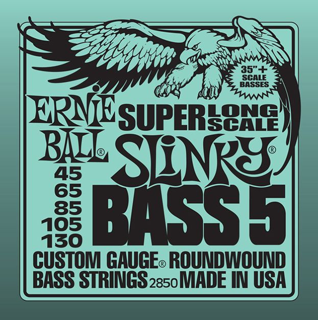 Струны для бас-гитары Ernie Ball 45-130 Super Long Scale Slinky 2850 #1