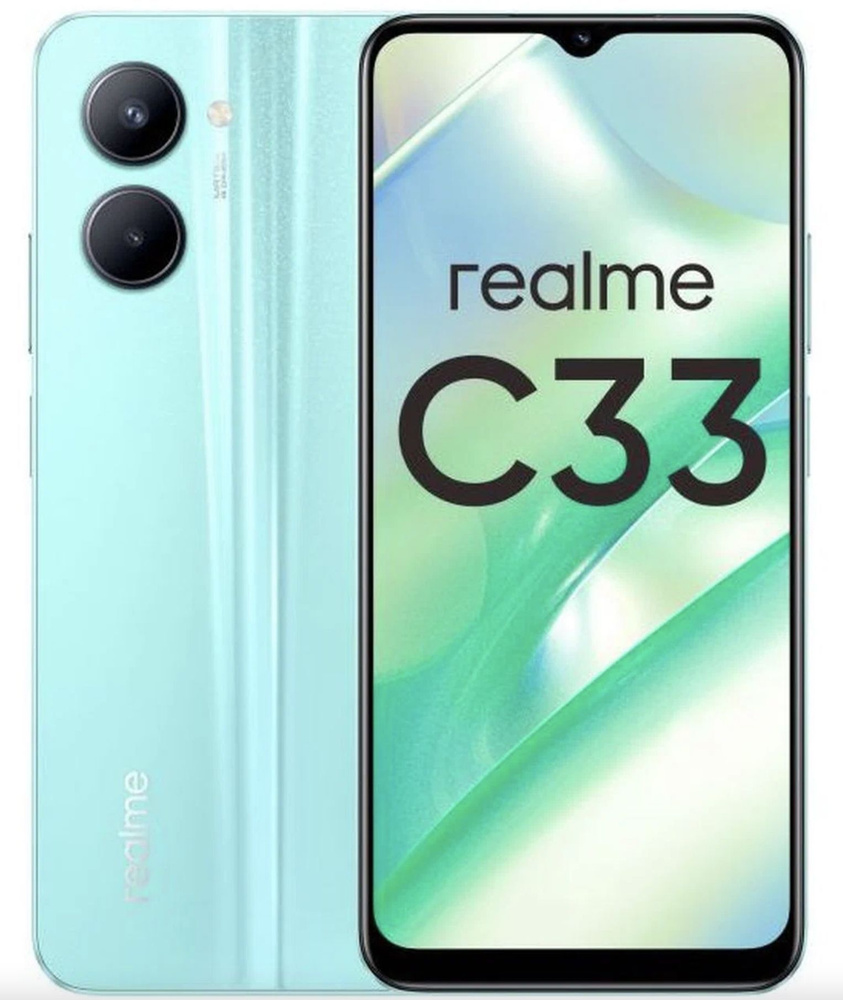 realme Смартфон C33 RU 4/128 ГБ, голубой #1