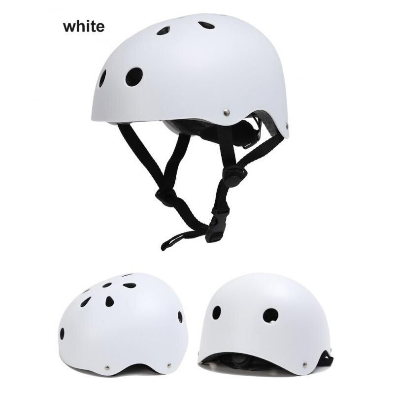 Шлем защитный для детей и взрослых, для велосипедов, самокатов, регулируемый по размерам, белый  #1