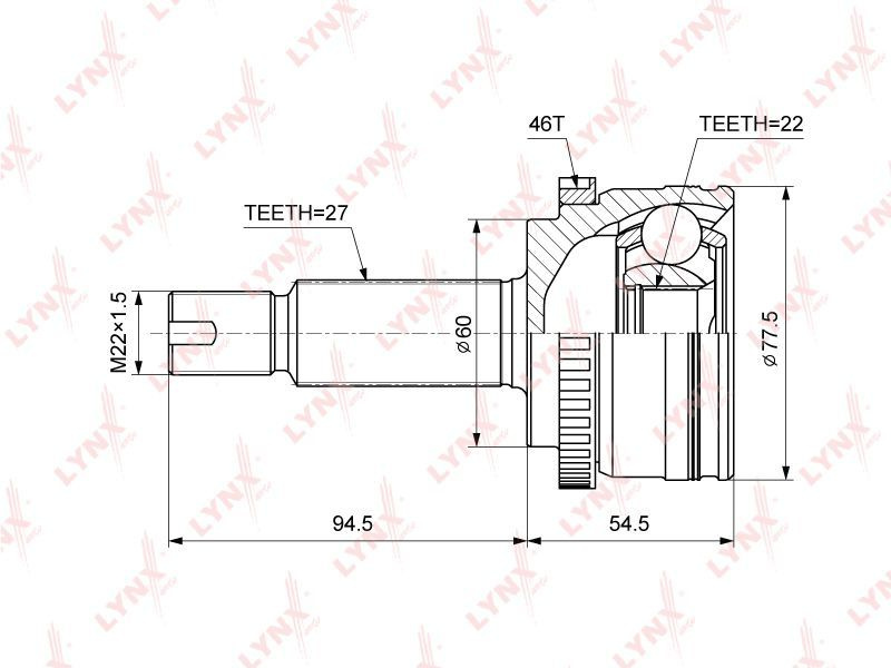 ШРУС наружный для HYUNDAI, KIA / CO3851A #1