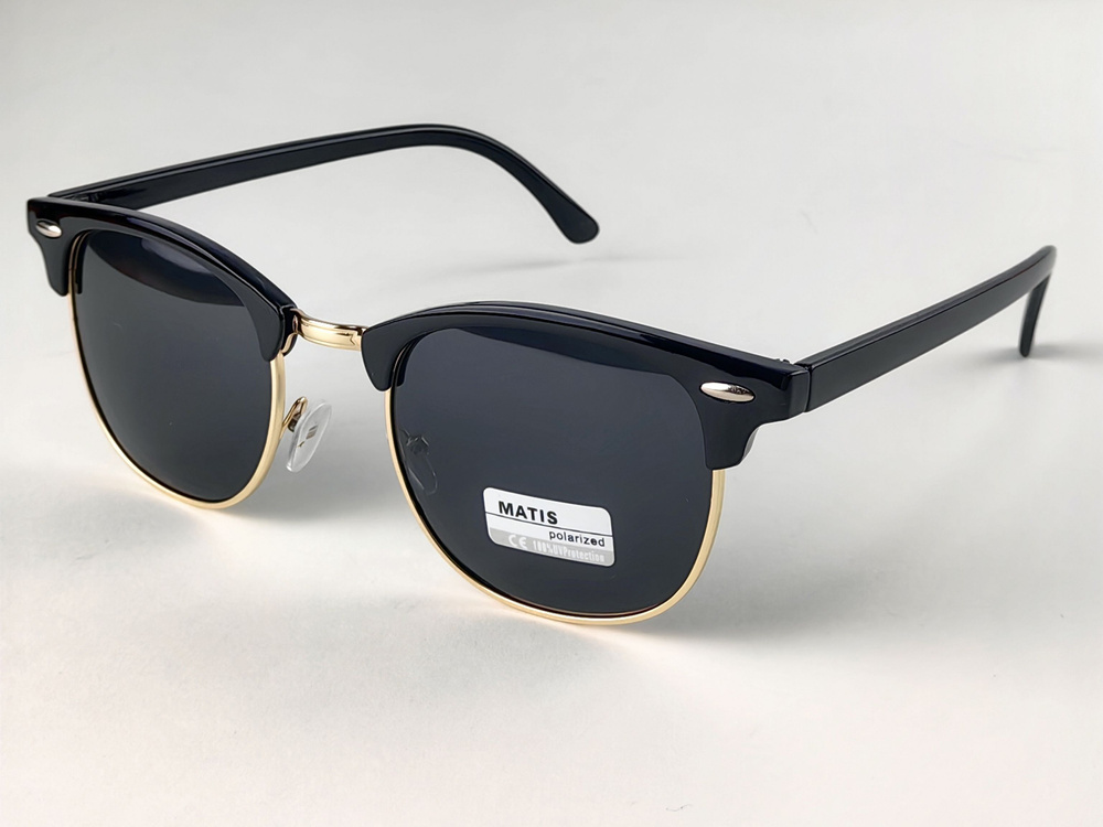 Солнцезащитные очки мужские MATIS Clubmaster поляризационные клабмастер женские  #1