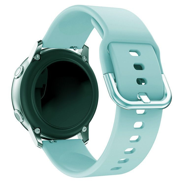 Силиконовый ремешок 20 мм для часов Samsung Galaxy Watch, Huawei Watch, Honor, Xiaomi Amazfit, бирюзовый #1