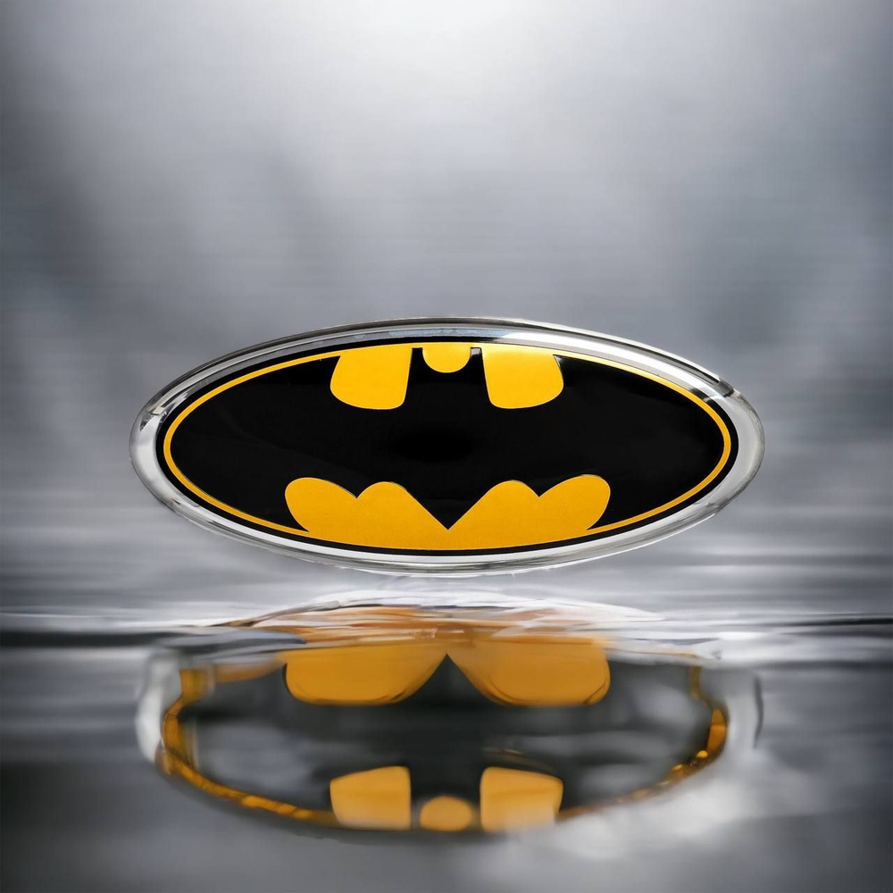 Эмблема на крышку багажника Ford by Batman (маленькая) /Размер -11,5 х 4,5 см/ без корпуса сферическая,1 #1