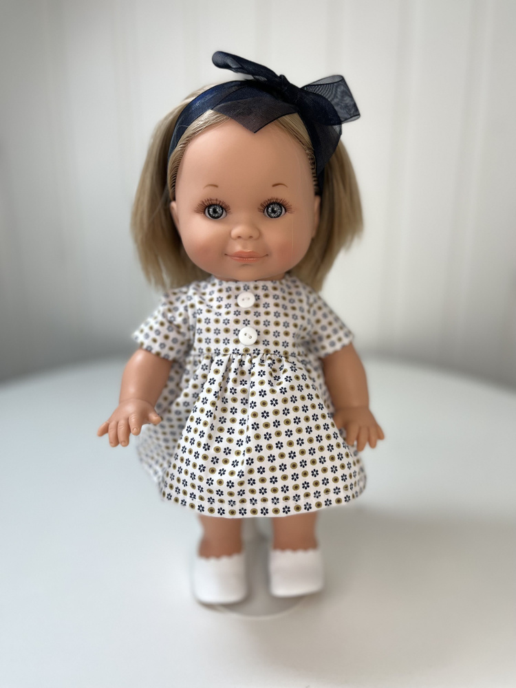 Кукла Lamagik "Бетти" в пестром платье и белой кофточке, 30 см, арт. 31114  #1