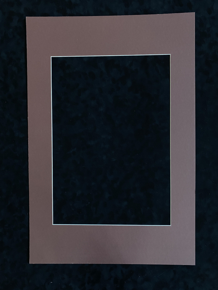 Столица Рамок Фоторамка "Паспарту 40х50 см коричнево-красный", 1 фото  #1