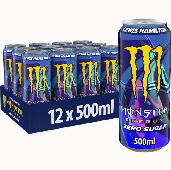 Энергетический напиток Monster Hamilton Zero / Монстер Хемильтон Зеро, 12 шт * 500 мл, Ирландия  #1