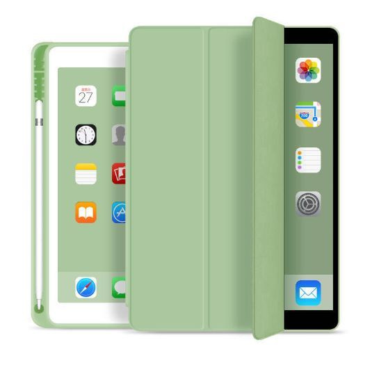 Чехол Protective Case для Apple iPad 10.2 (7, 8, 9 поколение) с отделением для стилуса, зеленый  #1