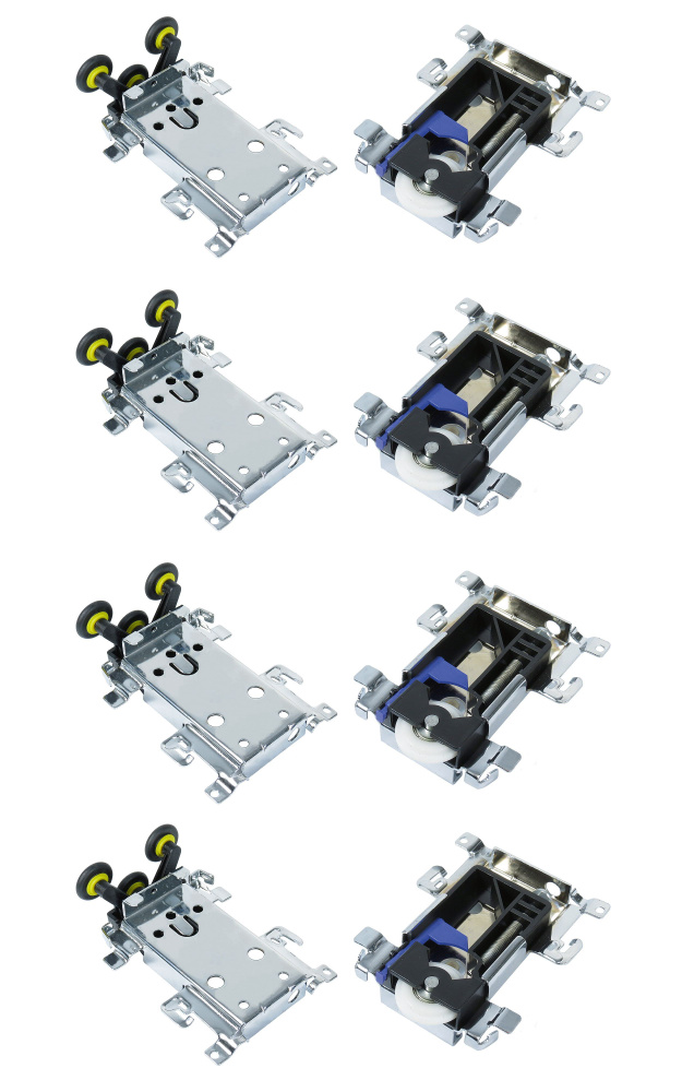 Комплект роликов для шкафа купе в профиль 188 (STANLEY) #1