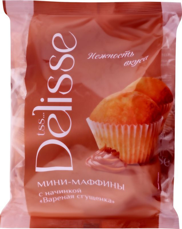 Мини-маффины DELISSE с вареной сгущенкой, 465г, Россия, 465 г #1