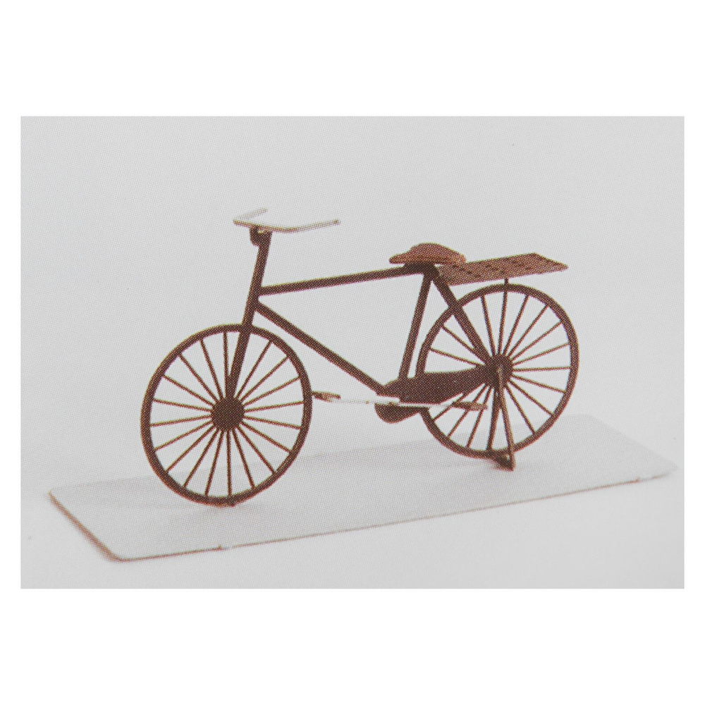 Модель 3D "Велосипед" из бумаги с лазерной резкой #1