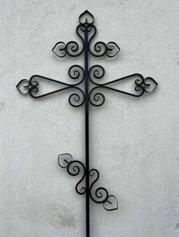 крест металлический на могилу №9 #1