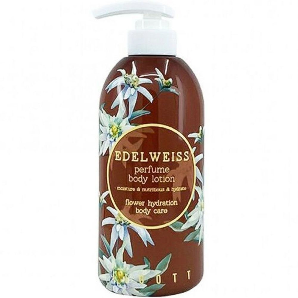 Jigott Антиоксидантный парфюмированный лосьон для тела увлажняющий с эдельвейсом Edelweiss Perfume Body #1
