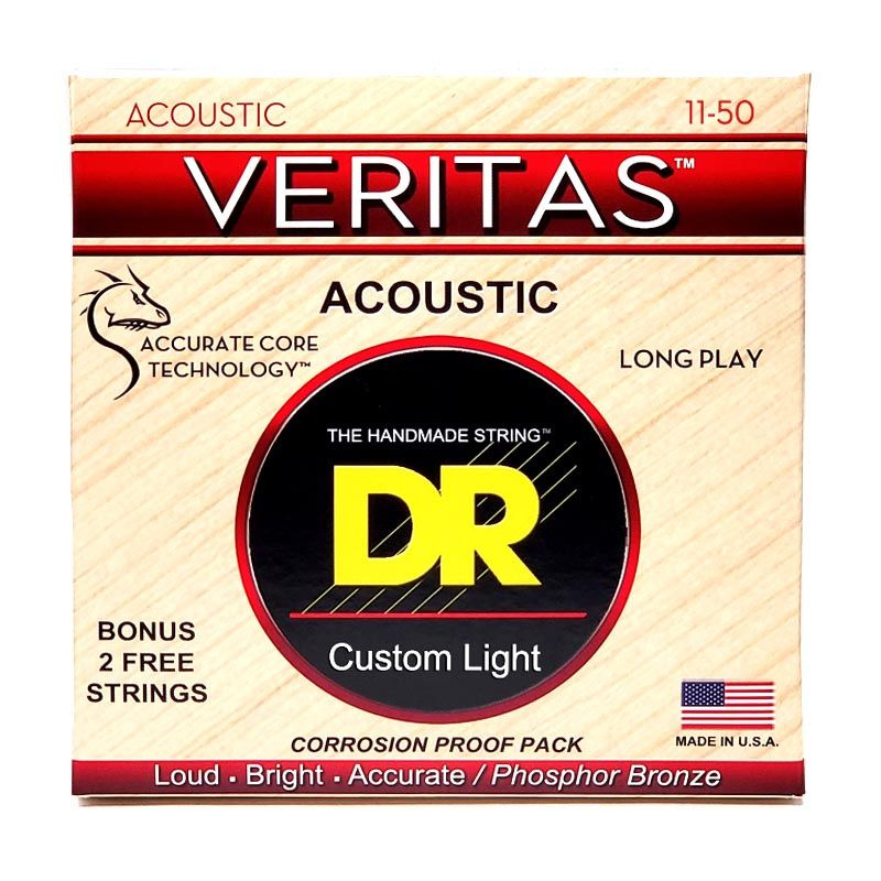 Струны для акустической гитары DR Strings VTA-11 11-50 Veritas Phosphor Bronze  #1