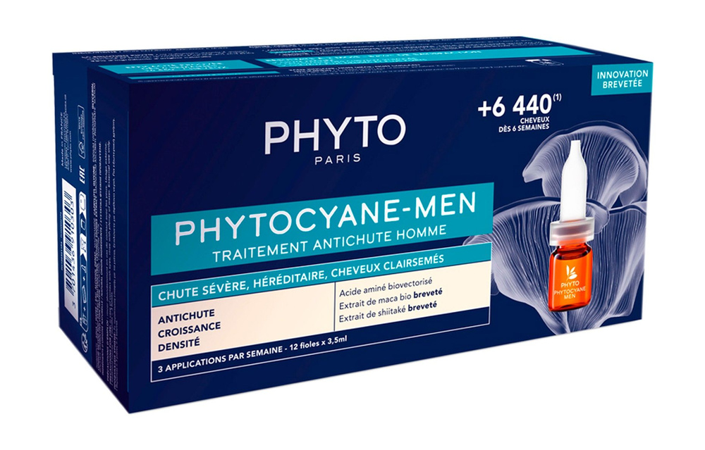 Сыворотка против выпадения волос / Phyto Phytocyane-Man Serun Anti-hair Loss for Men  #1