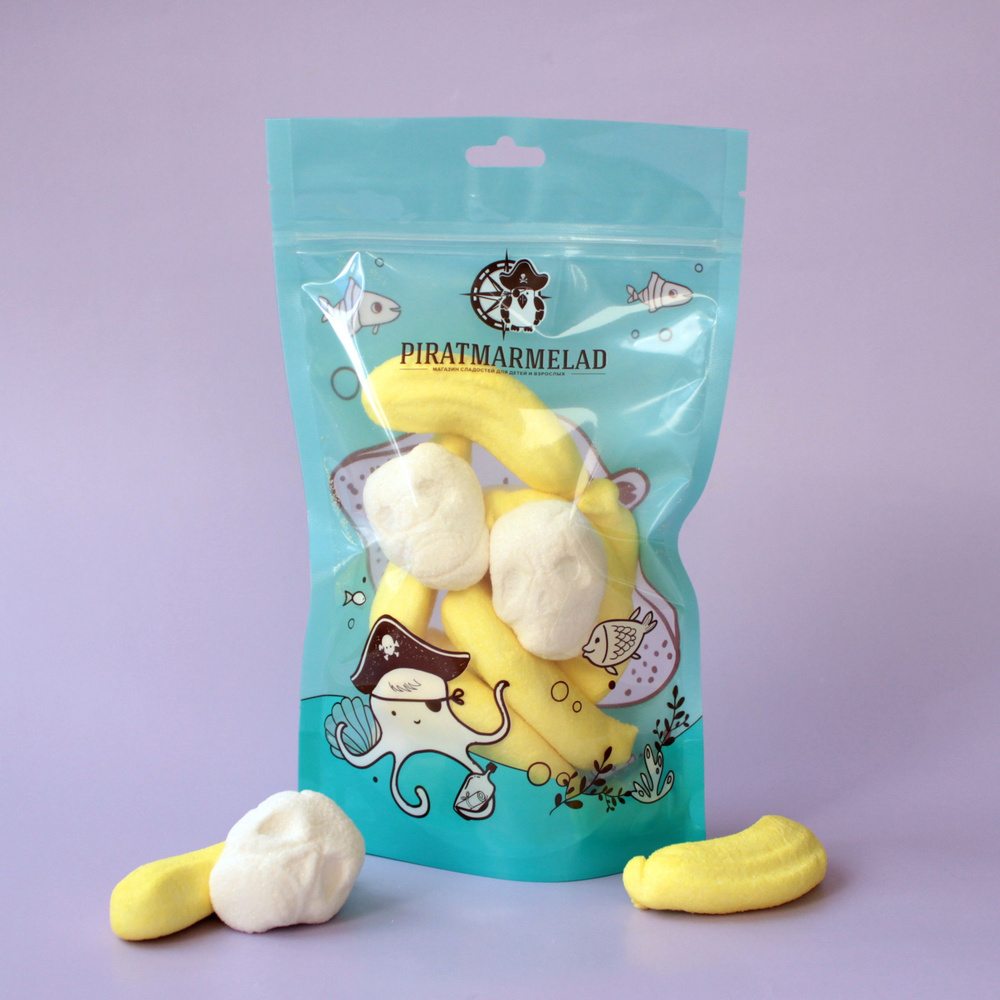 Набор маршмеллоу Пират-Мармелад Микс с шоколадной начинкой, 125г ...