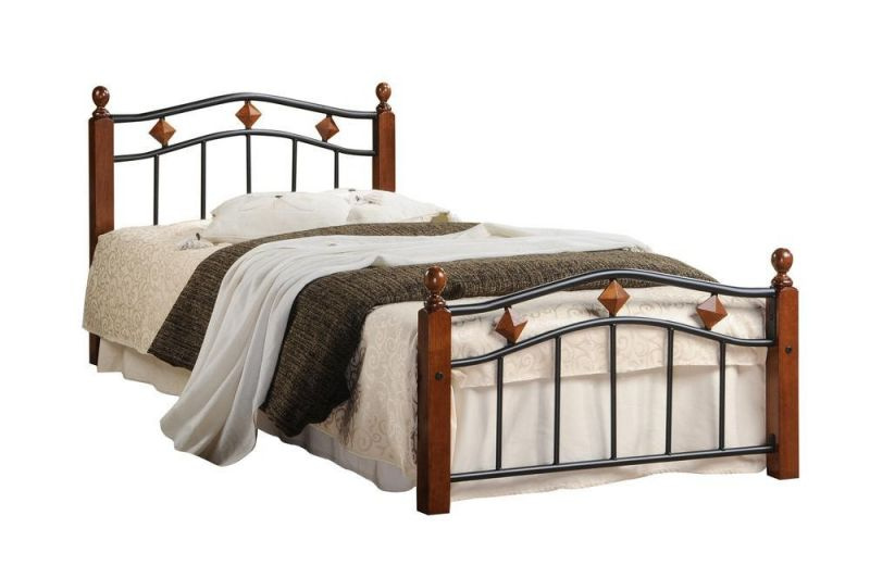 Кровать AT-126 90x200 см (c металлическим основанием) #1