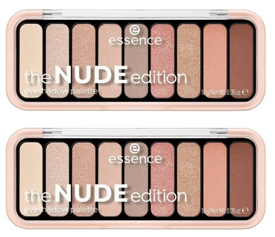 Essence Палетка теней для глаз The Nude edition eyeshadow palette, № 10, 2 шт #1