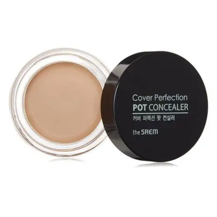 The Saem Cover Perfection Pot Concealer #0.5 Ice Beige корректор (4г.) #1