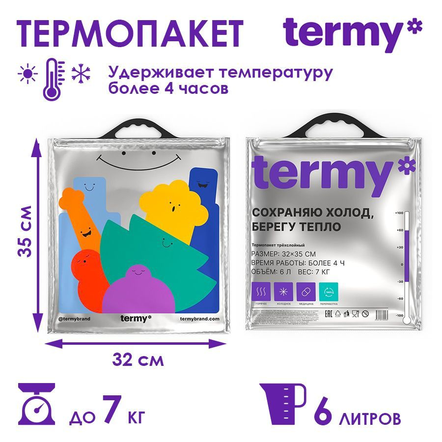 Термопакет Termy STANDART 31 Х 34,5 см, Мет/ПВД #1