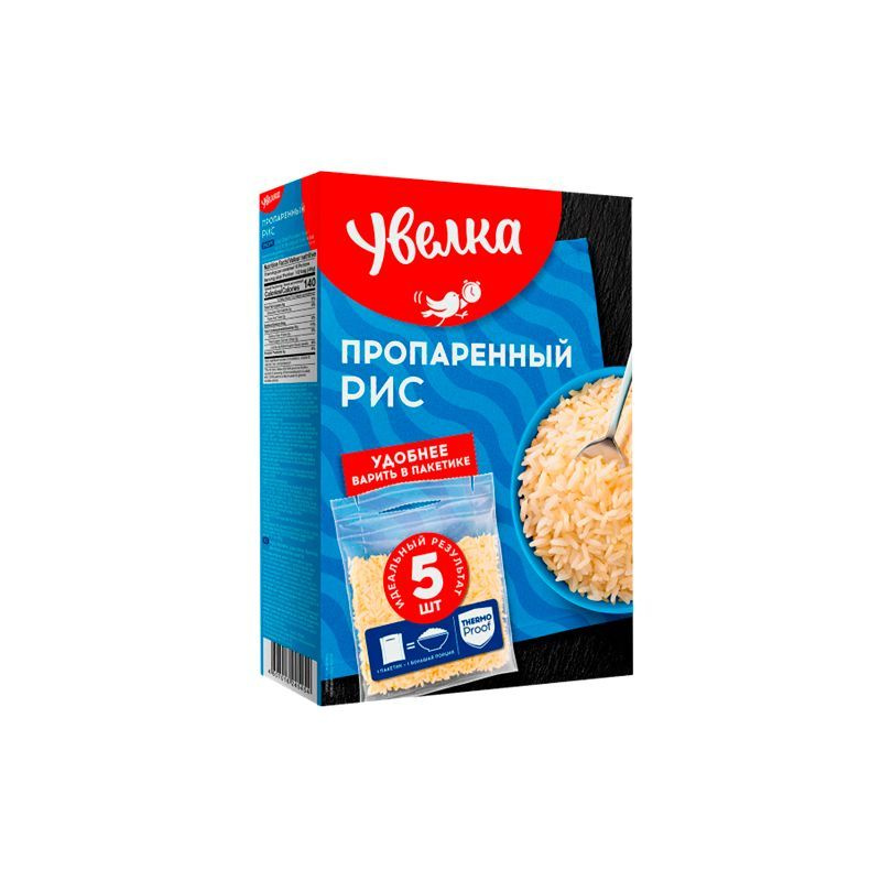 Крупа Увелка рис обработанный паром 5шт*80гр, 400гр #1