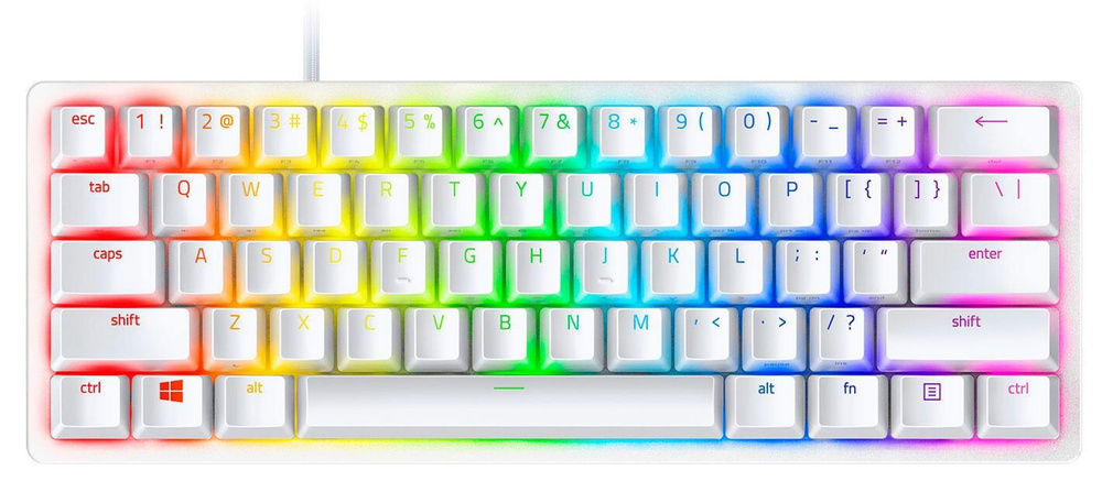 Клавиатура игровая Razer Huntsman Mini Clicky, белый #1